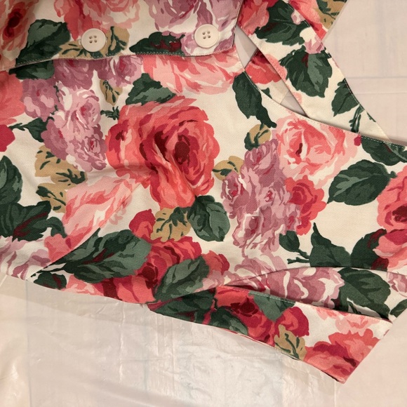 Carol Anderson | VNTG Floral Button-Down Dress with Belt - Picture 6 of 11